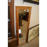 Modern pine framed wall mirror