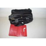 Leather handbag and a leather purse
