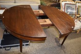 19th Century mahogany circular dining table with two extension leaves