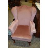 Wingback armchair