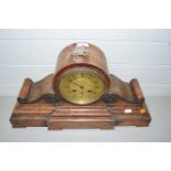 Late 19th/early 20th Century walnut cased mantel clock