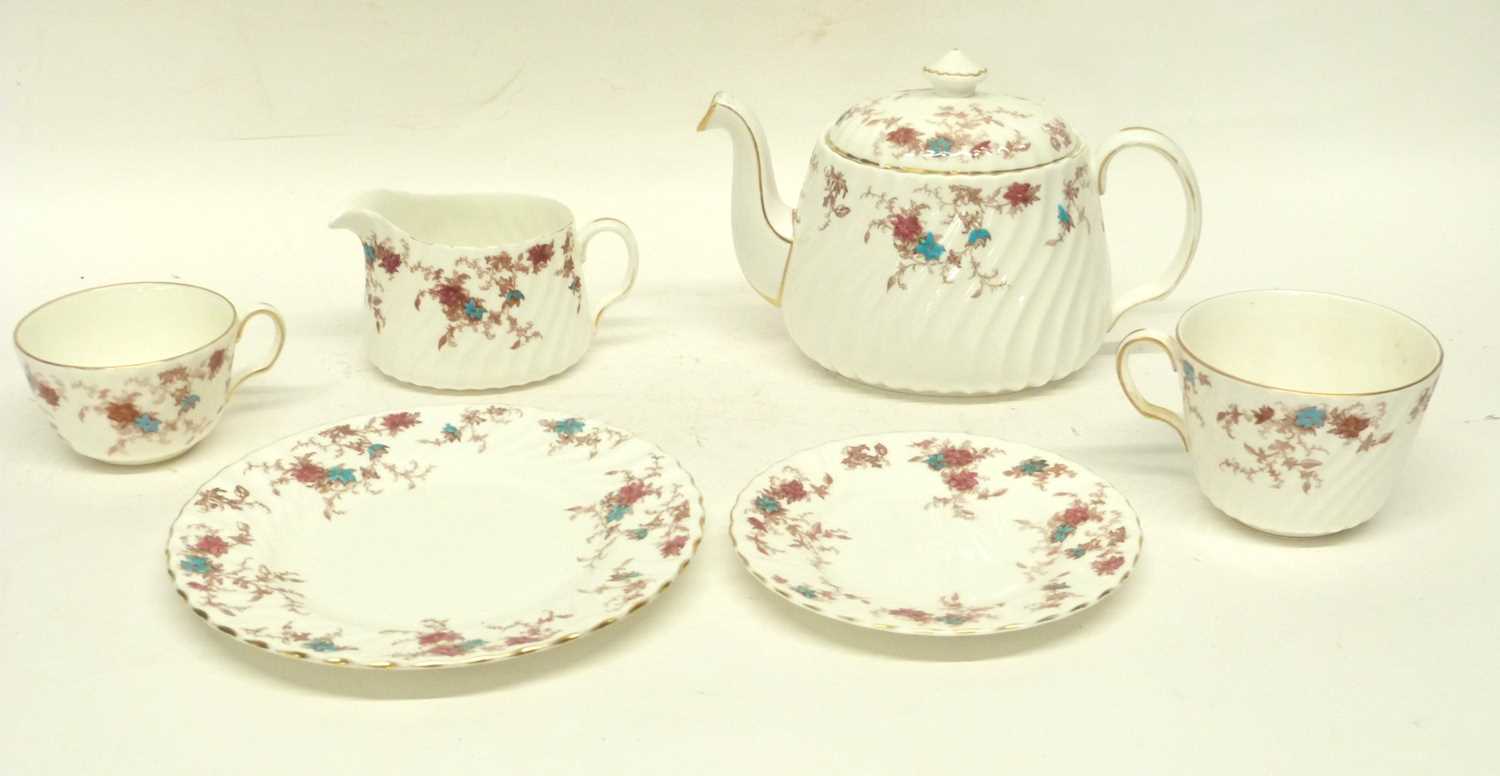 Extensive quantity of Minton tea wares in the ancestral pattern including cups, saucers, teapot, - Image 3 of 5