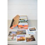 Box of various assorted postcards