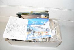 Large box of assorted postcards