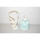 Royal Worcester figure Spirit of the Dance together with a further Coalport figurine