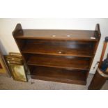 Dark oak bookcase cabinet