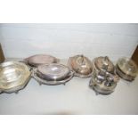 Mixed Lot: Various silver plated serving dishes