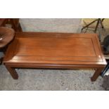 Hardwood combination stool or coffee table with reversible top