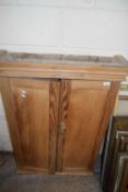 Pine two door cupboard