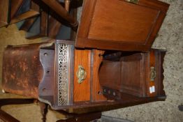 Late 19th Century hardwood smokers cabinet with fitted interior