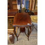 Edwardian two tier mahogany occassional table