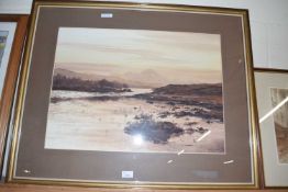 Richard Alred, Dusk on the Isle of Skye, watercolour, framed and glazed