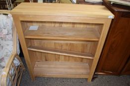 Modern light wood bookcase cabinet