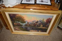 After Thomas Kinkade modern limited edition lithograph in gilt frame