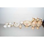 Mixed lot of ceramics to include Fieldings, Crown Devon vases and various others plus floral