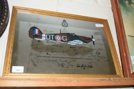 Modern Royal Airforce Fighter Command wall mirror