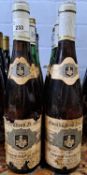 Eight mixed bottles to include 3 x Emald Theod Drathen 1983 Edeshiemer Ordensgut Auslose and 5 x