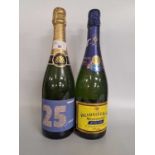 1 Bt NV Roland Bauchet Champagne 25 years, 1 Bt NV Heidsieck Champagne (2)Qty: 2