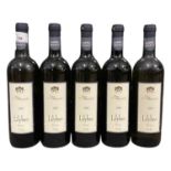 Five bottles of 1999 Lilybeo Bianco Sicilia