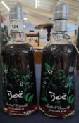 Two bottles Boe Scottish Bramble Gin Liqueur