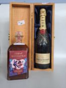 1 Bt NV Moet Chandon Champagne studded with Swarovski Crystals (Boxed), 1 Bt Noveltea (2)Qty: 2