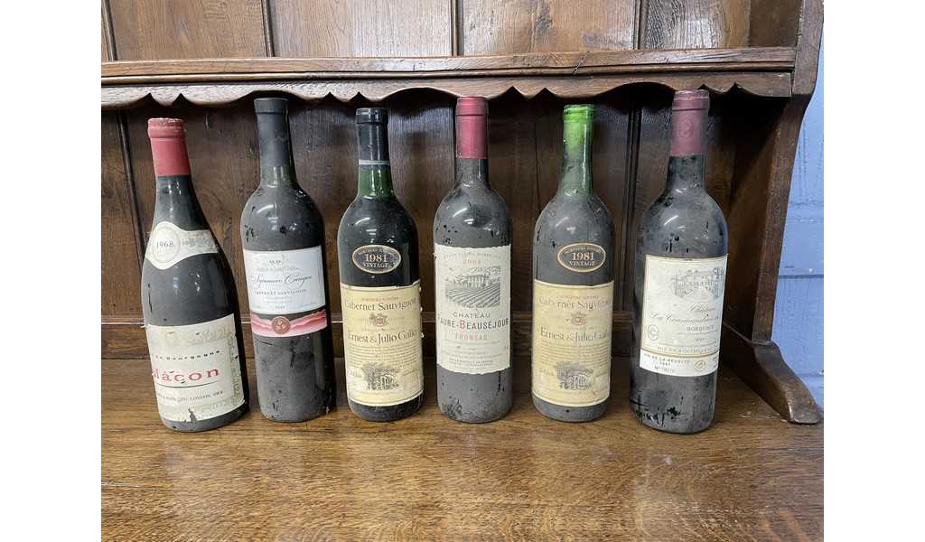 Mixed Lot: various wines to include Macon 1968, Chateau Faure-Beausejoru 2001, Northern Sonoma