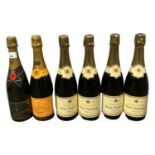 Four bottles of René Florancy Champagne