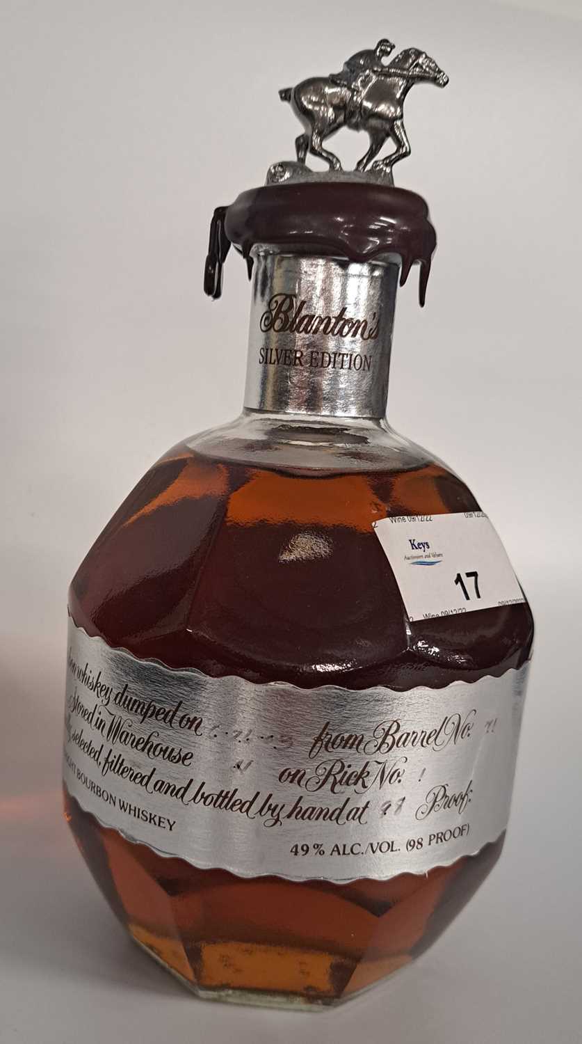 Blanton Silver Edition Bourbon Whiskey - Racehorse, from Barrel No: 71, 49% (98 Proof) Registered - Image 2 of 3