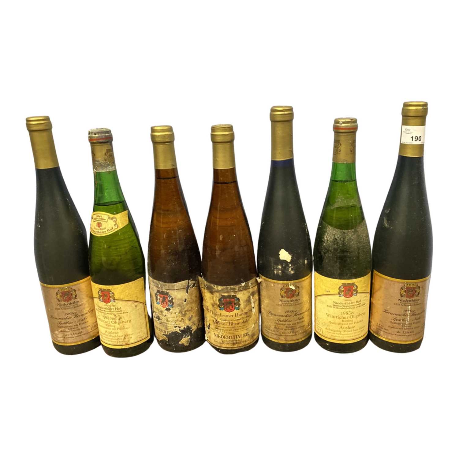 Seven bottles of Neiderthäler