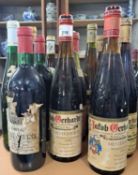 Fourteen mixed bottles wine to include Jacob Gerhardt Oesterreich 1980 x 2, Kurfursten Hof x2,