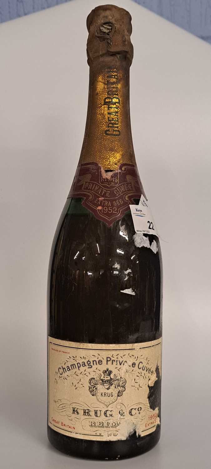 Champagne Privale Cuvee, Krug & Co 1952