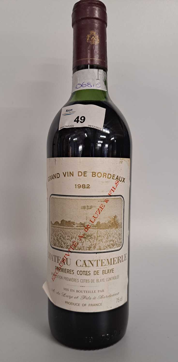 1 Bt 1982 Chateau CantermerleQty: 1