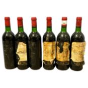 Six bottles of Château Bellegrave