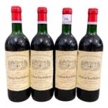 Four bottles of 1979 Château Tour Bellevue