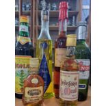 Six bottles, 200ml Appleton Estate Jamica Rum, Lindisfarne Mead 35cl, Bonar aperitif a large