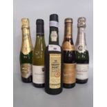 1 Hlf NV Veuve Clicquot Champagne, 1 Hlf NV Perrier Jouet Champagne, 1 Bt Cockburns 20 year old