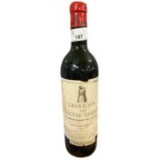 One bottle of Grand Vin de Chateau Latour, 1956 premier grand cru classe, Pauillac-Medoc