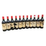 Eleven bottles of 1983 Château-Seurin