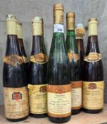 Nine bottles Niederhaler mixed years to include 1990, 1976, 1975 (9)