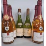 Four bottles of Martinolles Brut together with two bottles of Roussanne Eden Valley 2015 (6)