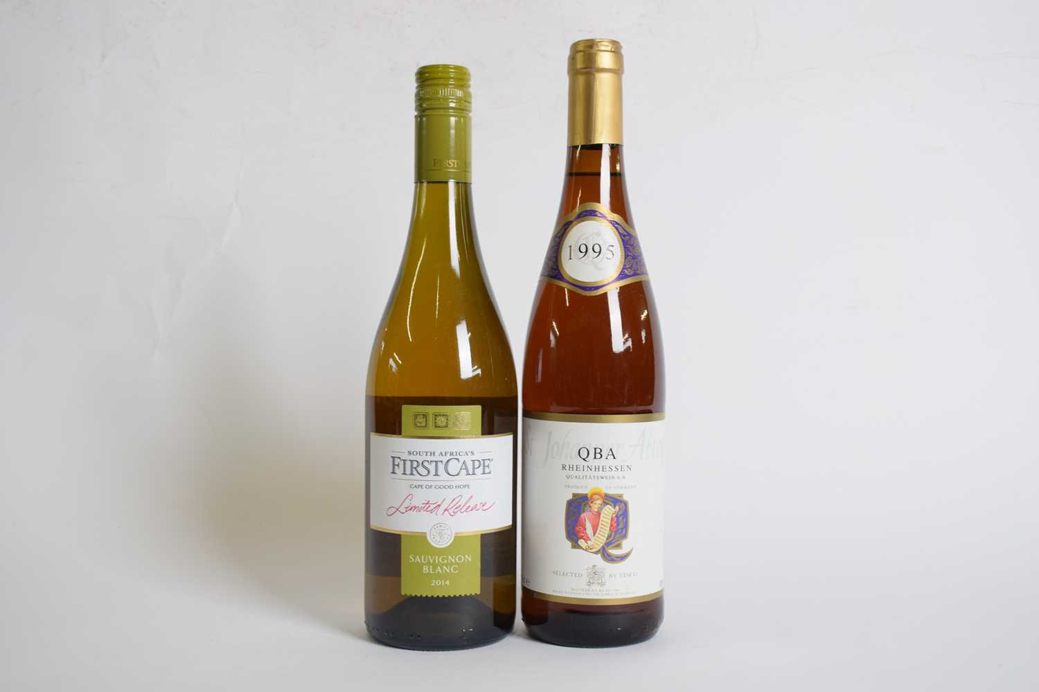 Two bottles South African Sauvignon Blanc 2014 and Rheinhessen (2)