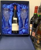 1 Bt 1995 McWilliams Hanwood Shiraz, 1 Bt 2003 Jacobs Creek Grenache Shiraz (in silk-lined gift