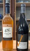 Nine bottles, Gonfalone Chianti, Rivarose Brut Prestige, Champagne Jean de Challemaison, Vieux
