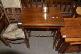 Early 20th Century mahogany folding card table