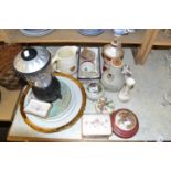 Mixed Lot: Various assorted ceramics to include a vintage inhaler, various trinket boxes,