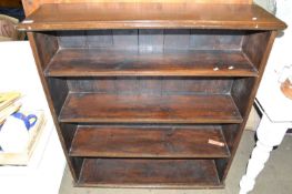 20th Century hardwood bookcase cabinet