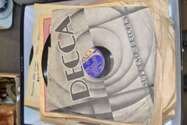 Box of 78 rpm records