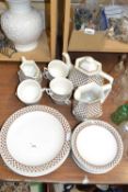 Quantity of Adams Sharon pattern tea and table wares