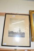 C J S Glanville, 1935, View of Norwich Castle, photographic print laid on paper,12x10ins, framed and