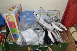 Box of items relating to Nintendo Wii, games, accessories etc